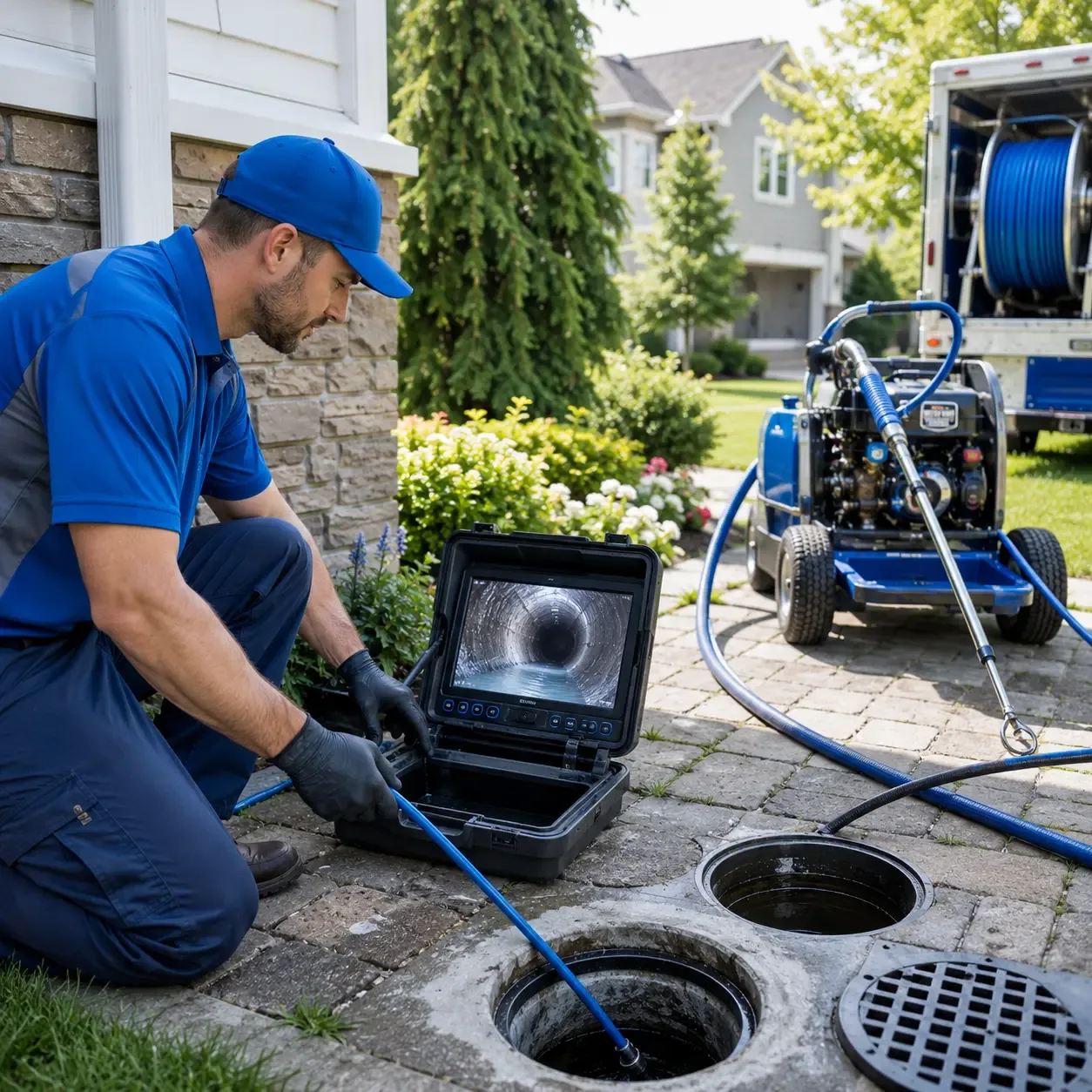 Outdoor drain cleaning professionals serving Montreal, WI